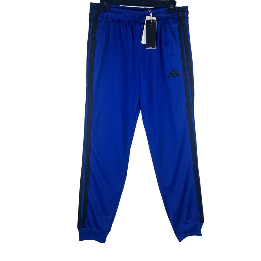 Adidas Mens M 3S‎ TR RT PT Track Pants Team Blue Straight Leg JI8813 Size M NWT